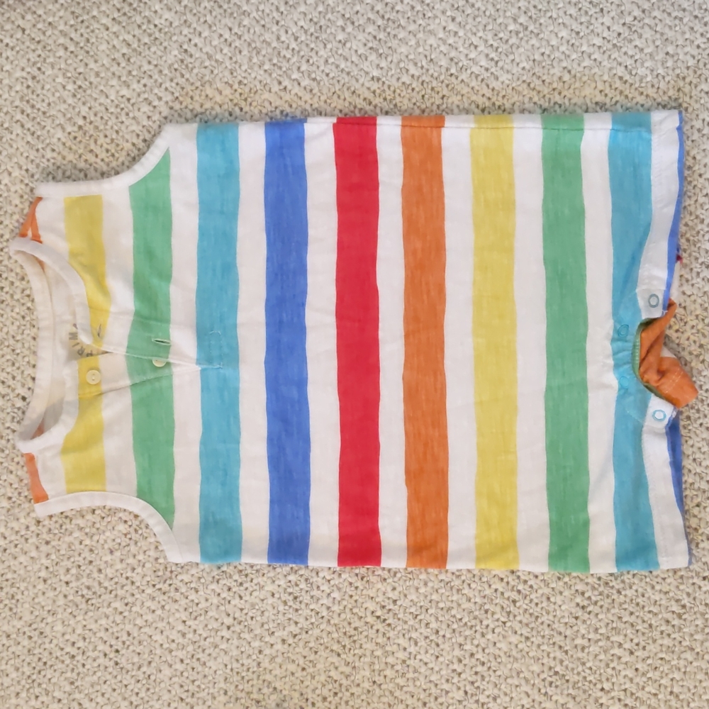 Primary Rainbow Romper (Like New!)